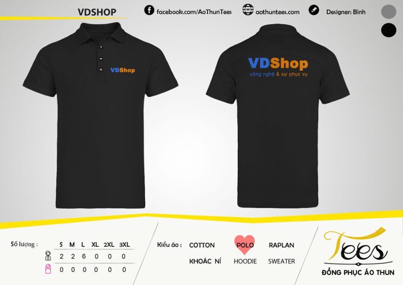 Áo thun đồng phục của VDShop - vdshop