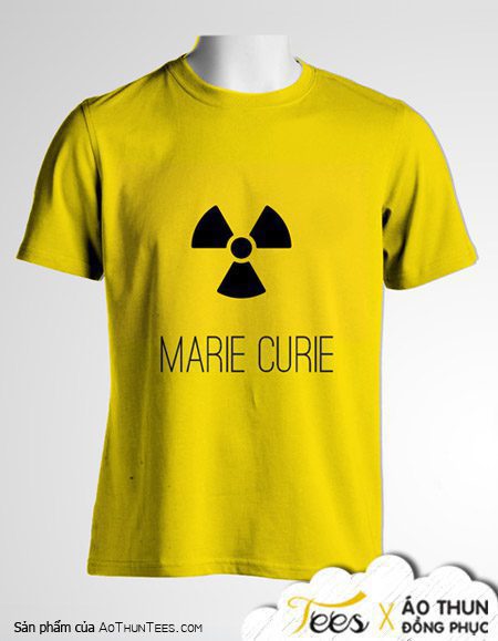Mẫu áo đồng phục Marie Curie "biểu tượng phóng xạ" - mc012