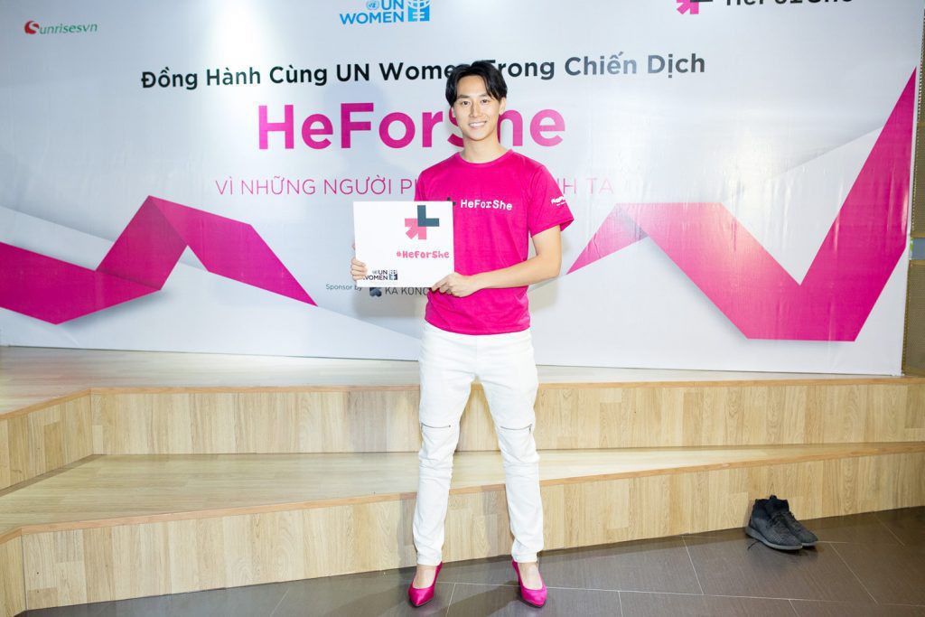 Áo thun sự kiện chiến dịch #HeForShe - UN Women Việt Nam - heforshe 20 TAF 9981