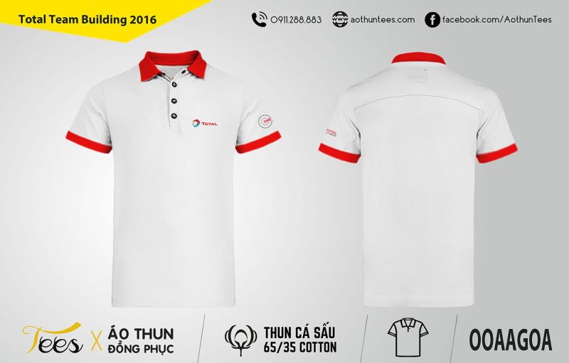 Áo thun Team Building - Total Việt Nam - Phú Quốc 2016 - Total Onetotal 02. Ao Polo Copy