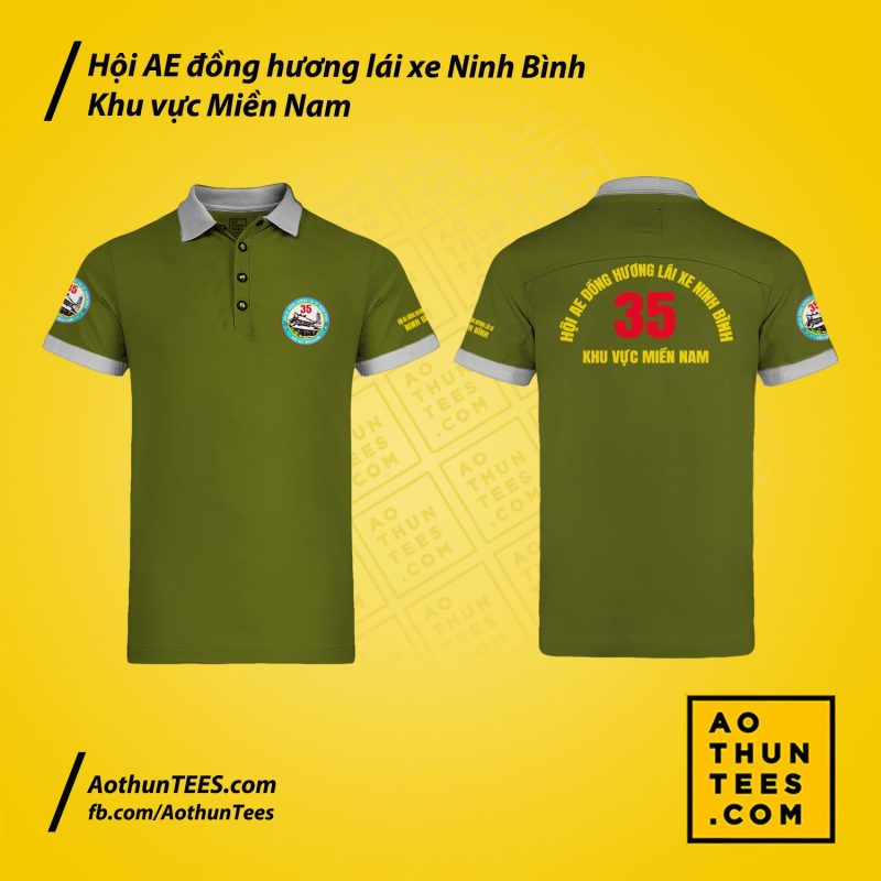 Áo thun đồng phục - Hội AE đồng hương lái xe Ninh Bình - Khu vực miền Nam - 101. HLX Dong Huong Ninh Binh 2020 2