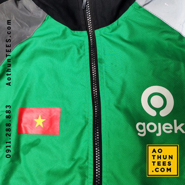 Áo khoác đồng phục shipper Gojek - ao khoac gojek 3