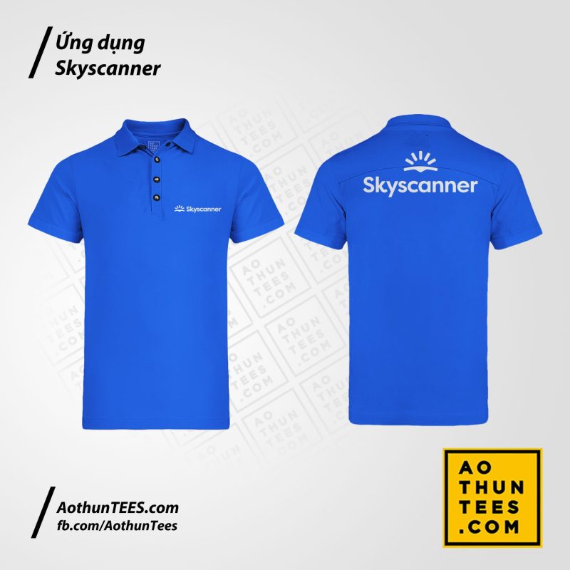 Áo thun đồng phục Ứng dụng Skyscanner - skyscanner
