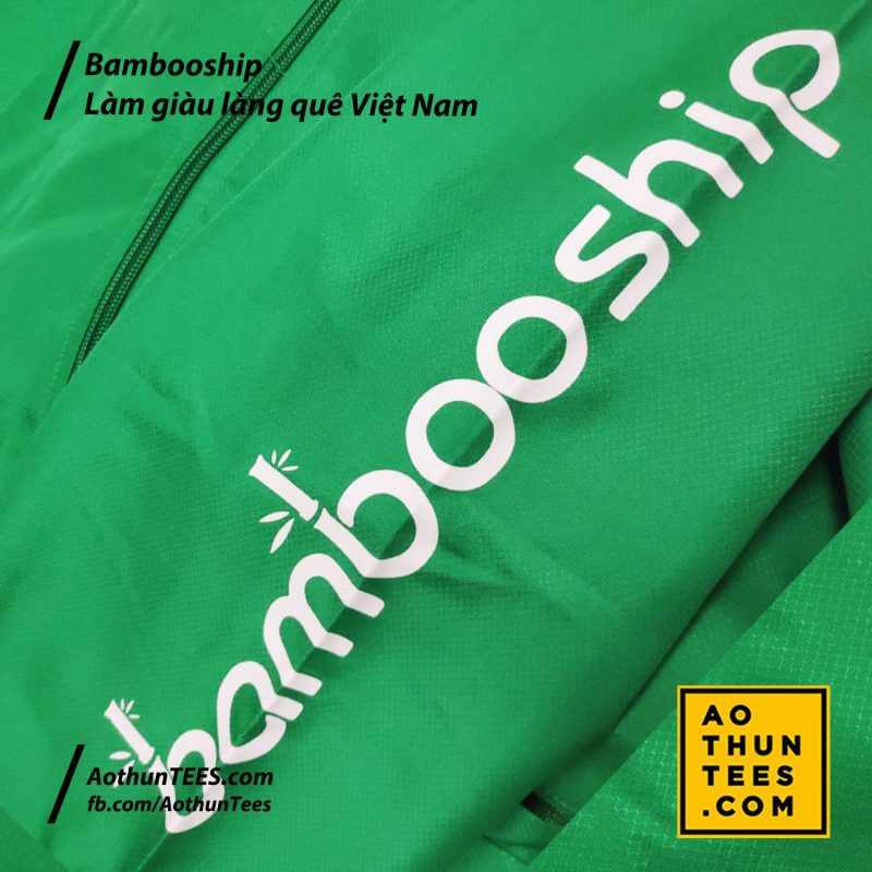 Áo khoác đồng phục shipper Bambooship - Ao khoac dong phuc jacket bambooship print 2