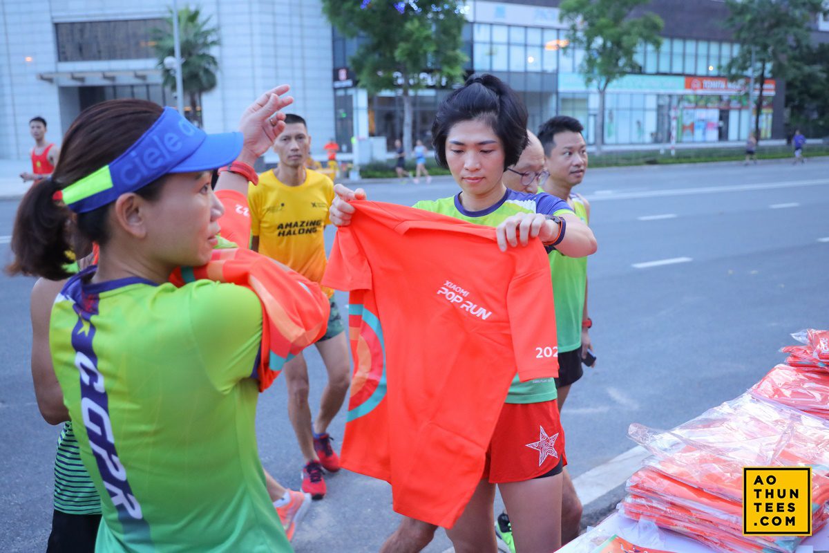 Nổi bật áo thun đồng phục sự kiện Xiaomi Pop Run 2022 - R ao thun pop run xiaomi 1a